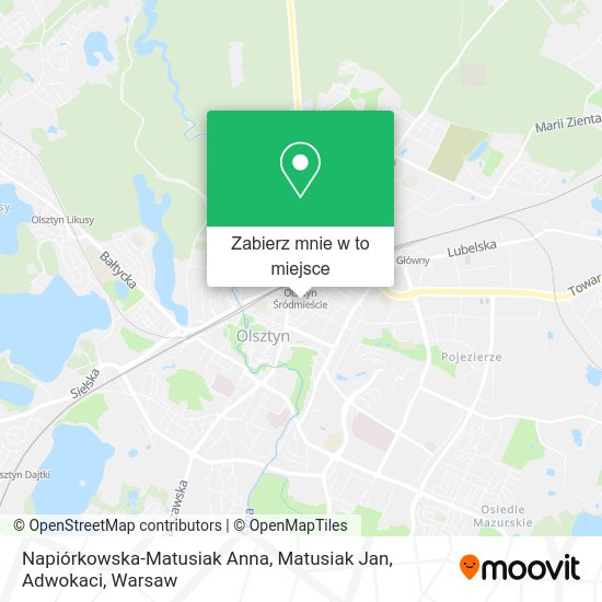 Mapa Napiórkowska-Matusiak Anna, Matusiak Jan, Adwokaci