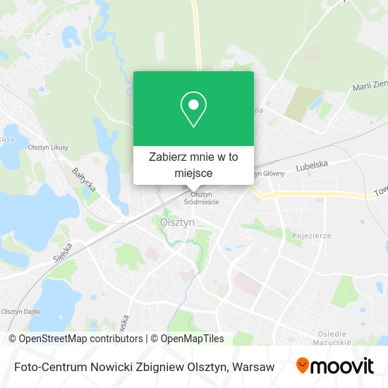 Mapa Foto-Centrum Nowicki Zbigniew Olsztyn