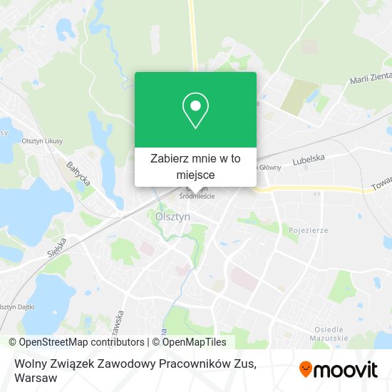 Mapa Wolny Związek Zawodowy Pracowników Zus