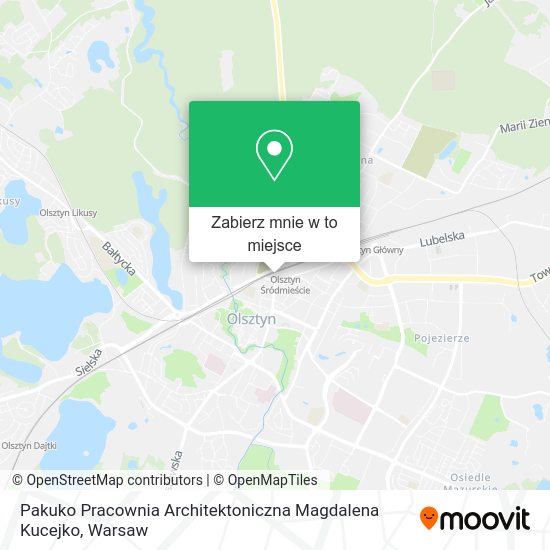 Mapa Pakuko Pracownia Architektoniczna Magdalena Kucejko