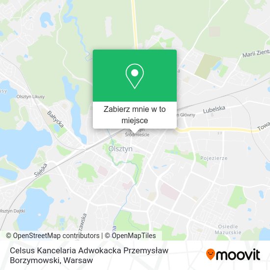 Mapa Celsus Kancelaria Adwokacka Przemysław Borzymowski