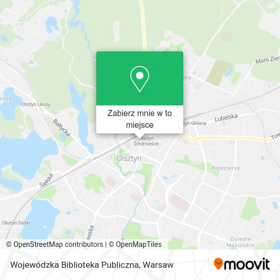 Mapa Wojewódzka Biblioteka Publiczna