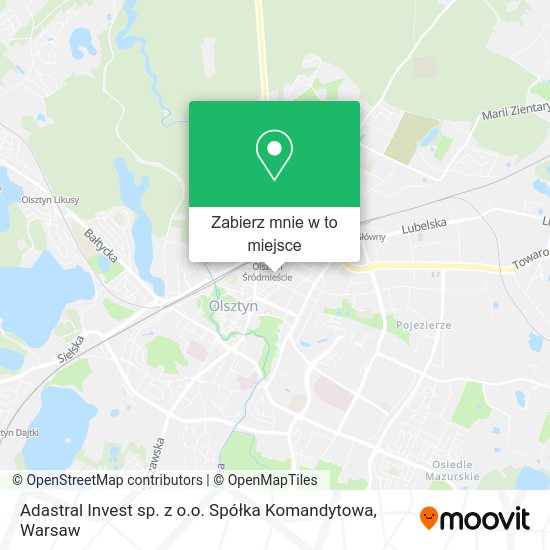 Mapa Adastral Invest sp. z o.o. Spółka Komandytowa