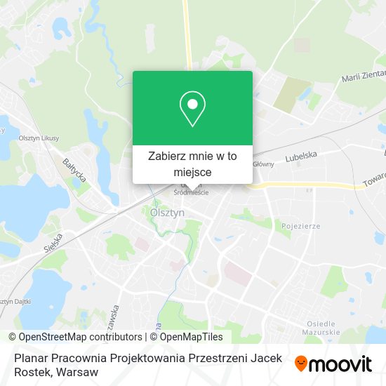 Mapa Planar Pracownia Projektowania Przestrzeni Jacek Rostek