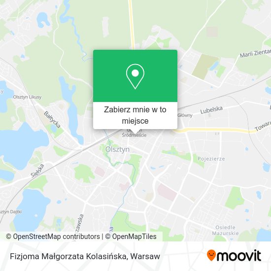 Mapa Fizjoma Małgorzata Kolasińska