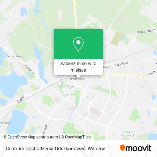 Mapa Centrum Dochodzenia Odszkodowań