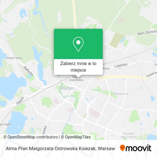 Mapa Alma Plan Malgorzata Ostrowska Ksiezak