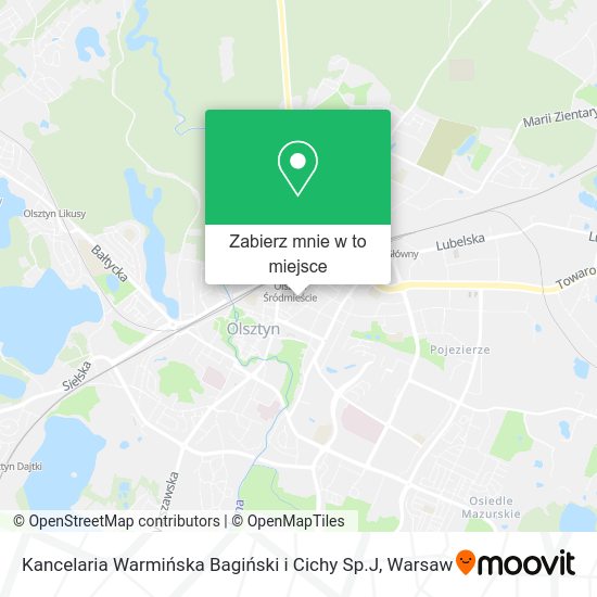 Mapa Kancelaria Warmińska Bagiński i Cichy Sp.J