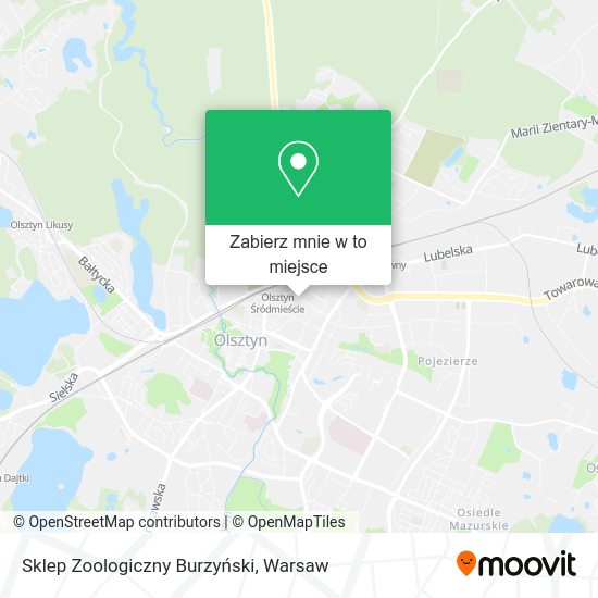 Mapa Sklep Zoologiczny Burzyński