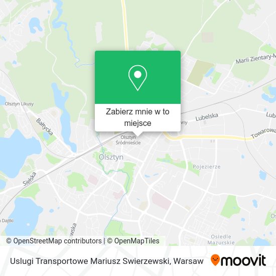 Mapa Uslugi Transportowe Mariusz Swierzewski