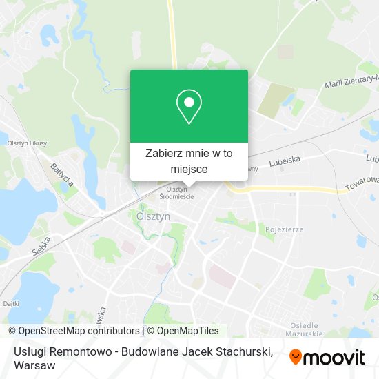 Mapa Usługi Remontowo - Budowlane Jacek Stachurski