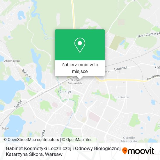 Mapa Gabinet Kosmetyki Leczniczej i Odnowy Biologicznej Katarzyna Sikora