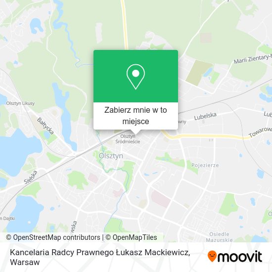 Mapa Kancelaria Radcy Prawnego Łukasz Mackiewicz