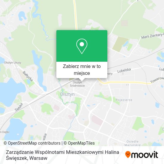 Mapa Zarządzanie Wspólnotami Mieszkaniowymi Halina Święszek