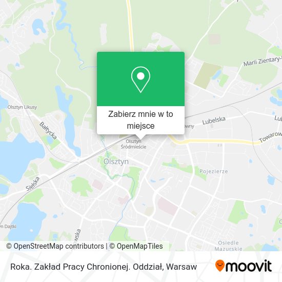 Mapa Roka. Zakład Pracy Chronionej. Oddział