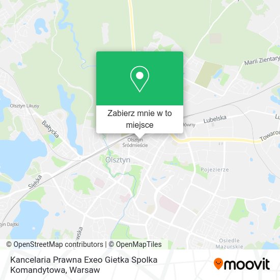 Mapa Kancelaria Prawna Exeo Gietka Spolka Komandytowa