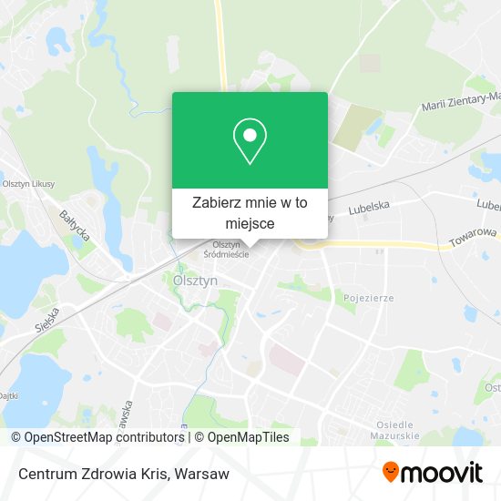 Mapa Centrum Zdrowia Kris