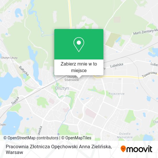 Mapa Pracownia Złotnicza Opęchowski Anna Zielińska