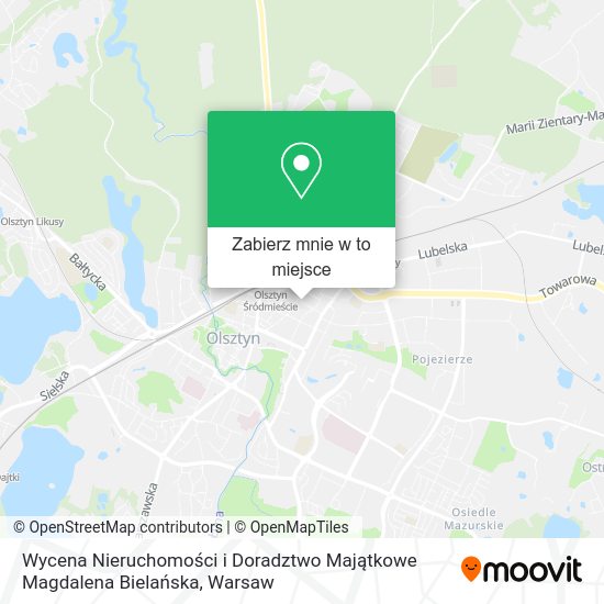 Mapa Wycena Nieruchomości i Doradztwo Majątkowe Magdalena Bielańska