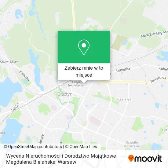 Mapa Wycena Nieruchomości i Doradztwo Majątkowe Magdalena Bielańska