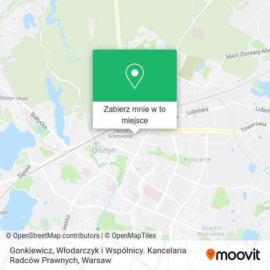 Mapa Gonkiewicz, Włodarczyk i Wspólnicy. Kancelaria Radców Prawnych