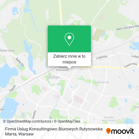 Mapa Firma Uslug Konsultingowo Biurowych Rutynowska Marta