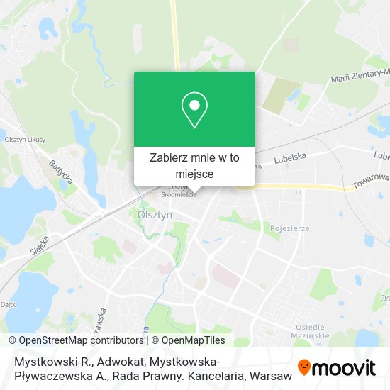 Mapa Mystkowski R., Adwokat, Mystkowska-Pływaczewska A., Rada Prawny. Kancelaria