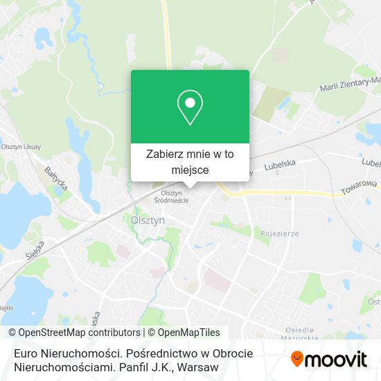 Mapa Euro Nieruchomości. Pośrednictwo w Obrocie Nieruchomościami. Panfil J.K.