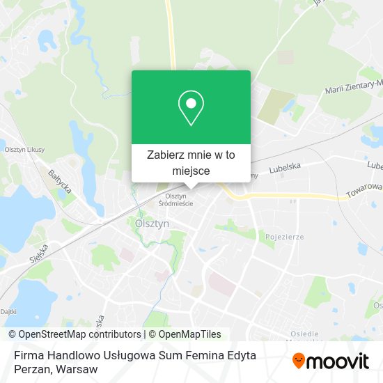 Mapa Firma Handlowo Usługowa Sum Femina Edyta Perzan