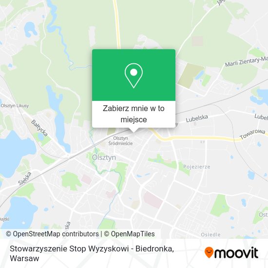 Mapa Stowarzyszenie Stop Wyzyskowi - Biedronka