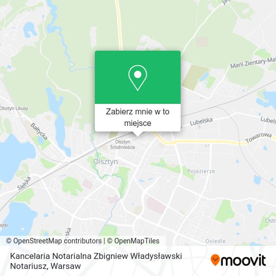 Mapa Kancelaria Notarialna Zbigniew Władysławski Notariusz