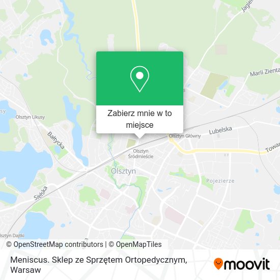 Mapa Meniscus. Sklep ze Sprzętem Ortopedycznym