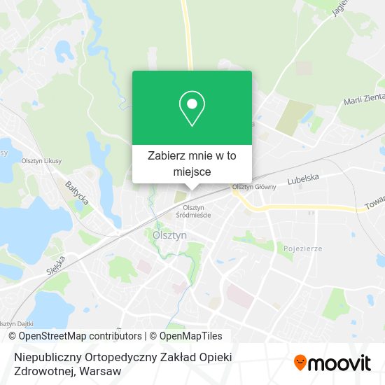 Mapa Niepubliczny Ortopedyczny Zakład Opieki Zdrowotnej