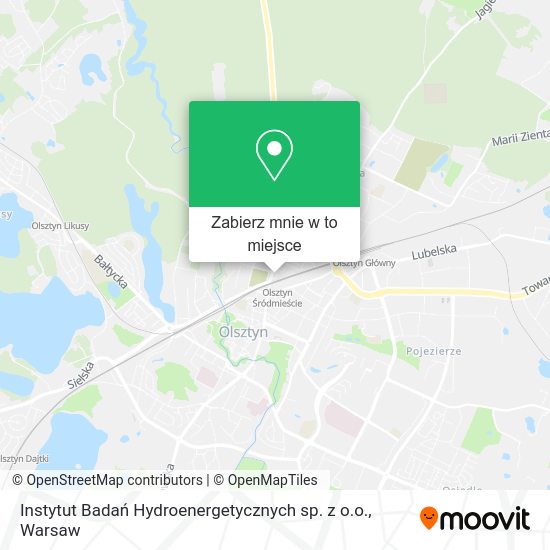 Mapa Instytut Badań Hydroenergetycznych sp. z o.o.