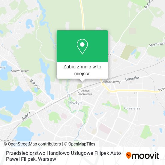 Mapa Przedsiebiorstwo Handlowo Uslugowe Filipek Auto Pawel Filipek