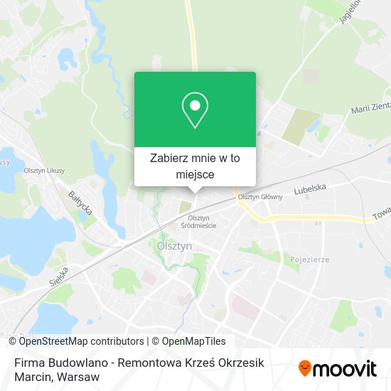 Mapa Firma Budowlano - Remontowa Krześ Okrzesik Marcin