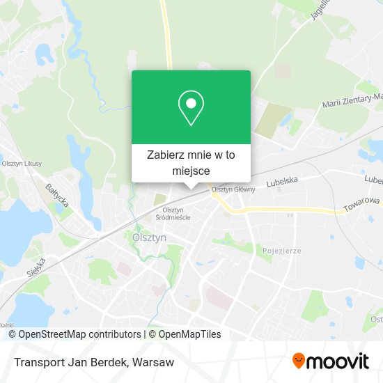 Mapa Transport Jan Berdek