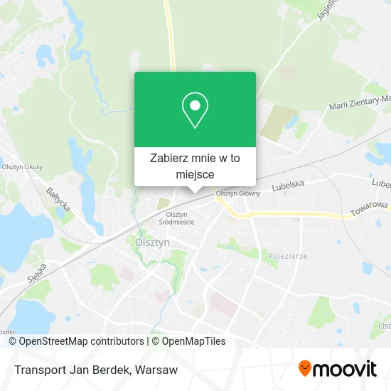 Mapa Transport Jan Berdek