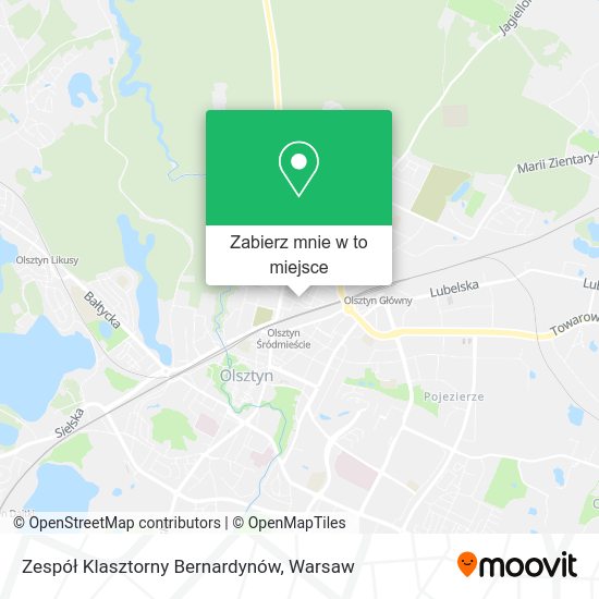 Mapa Zespół Klasztorny Bernardynów