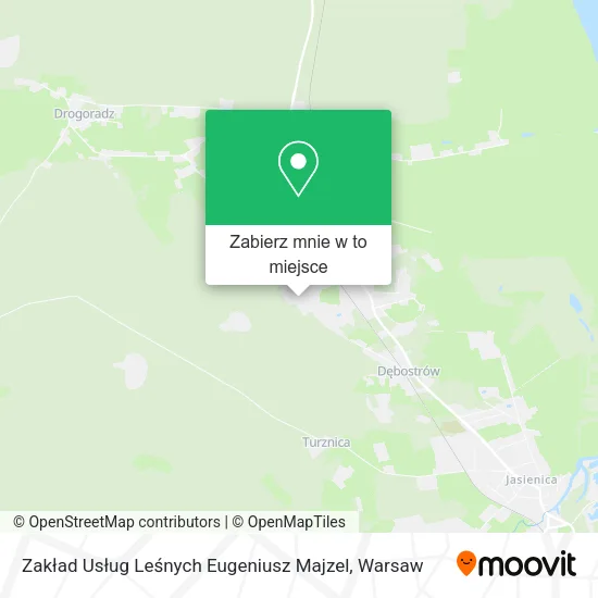 Mapa Zakład Usług Leśnych Eugeniusz Majzel