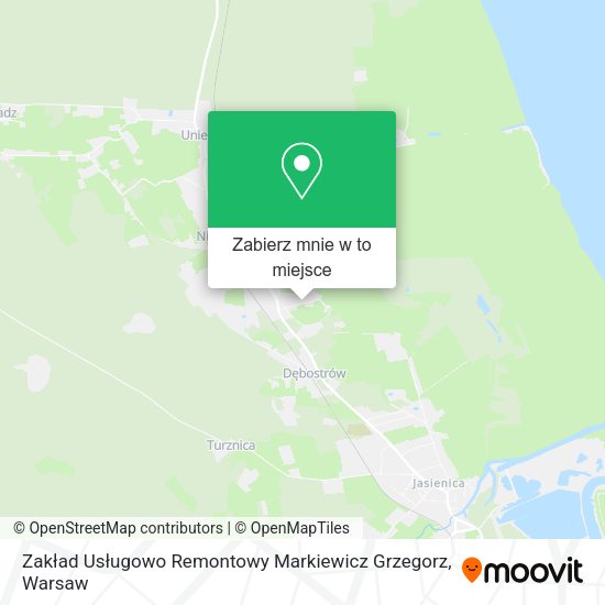 Mapa Zakład Usługowo Remontowy Markiewicz Grzegorz