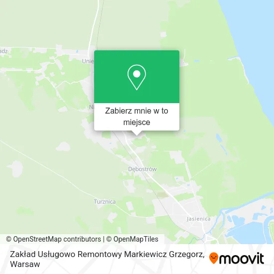 Mapa Zakład Usługowo Remontowy Markiewicz Grzegorz