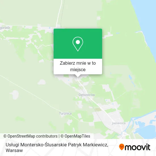 Mapa Usługi Montersko-Ślusarskie Patryk Markiewicz