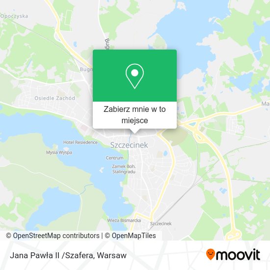 Mapa Jana Pawła II /Szafera