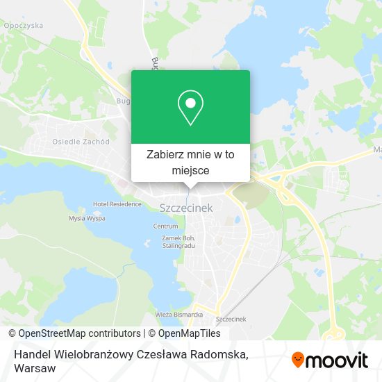 Mapa Handel Wielobranżowy Czesława Radomska