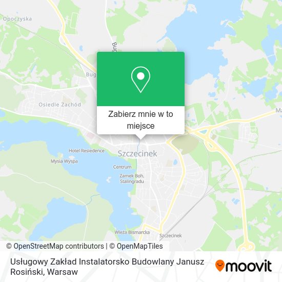 Mapa Usługowy Zakład Instalatorsko Budowlany Janusz Rosiński