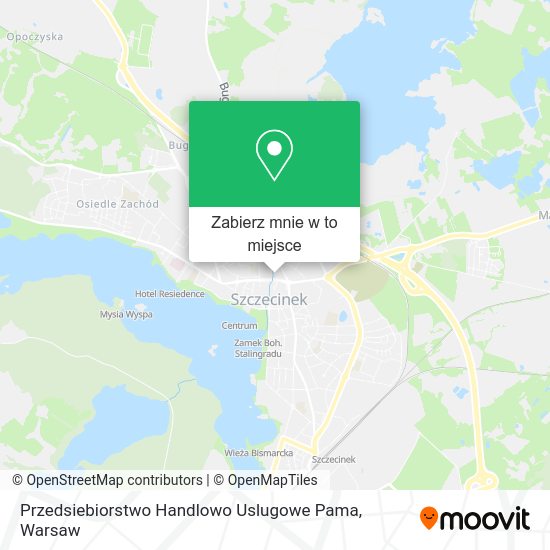 Mapa Przedsiebiorstwo Handlowo Uslugowe Pama