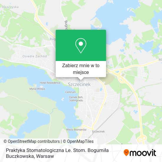 Mapa Praktyka Stomatologiczna Le. Stom. Bogumiła Buczkowska