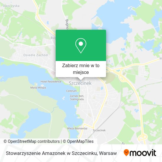 Mapa Stowarzyszenie Amazonek w Szczecinku