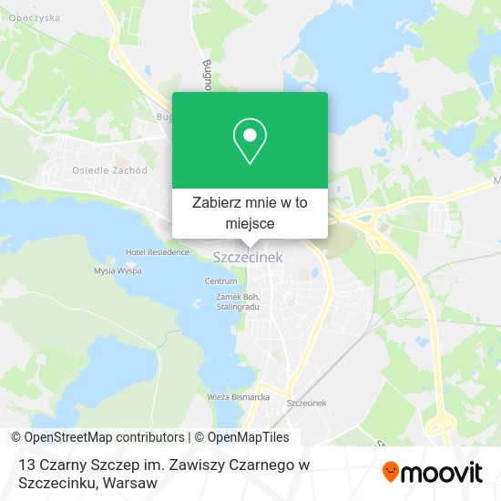 Mapa 13 Czarny Szczep im. Zawiszy Czarnego w Szczecinku